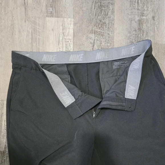 Nike Golf Pants Dry Fit Men's Size 40x32 Gray Lightweight Athleisure - Picture 10 of 11